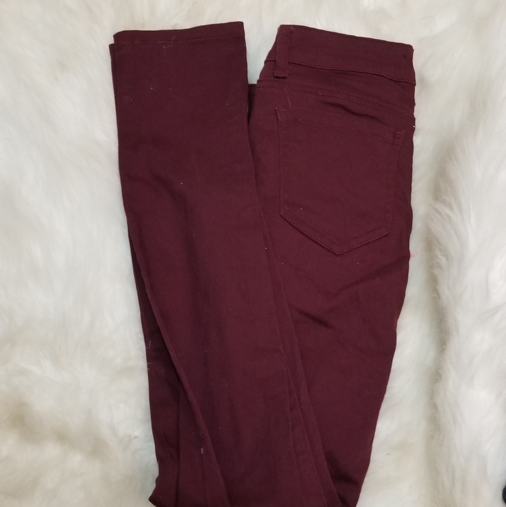 Wax Jean maron skinny jeans